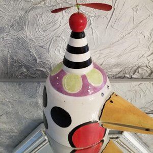 Lotus Whimsical Wacky Bird Cookie Jar